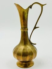 Vintage Antique Large Laiton Cruche Aiguière Eau Rustique Rétro Cuisine Décor