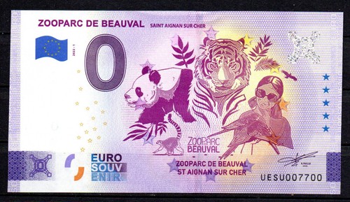 Billet souvenir zero - euro, zoo
