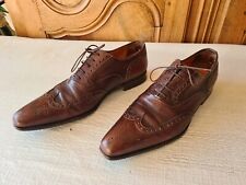 Chaussures Homme SANTONI Richelieu Cuir Marron Pointure 8 - 41.5 - Luxe