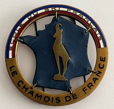 Le Chamois de France Bronze 1945 Augis-Lyon Brevet Médaille Insigne de ski ESF