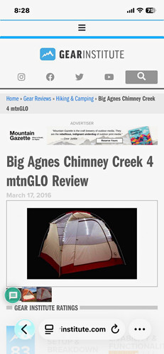 Big agnes chimney creek - creek, 4