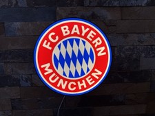FC Bayern Munich ⚽ Lampe LED Décoration Murale – Cadeau Fan Football
