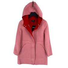 Desigual Femme Rose Laine Mélange Veste Capuche Taille Ue 40 UK 12 US 6