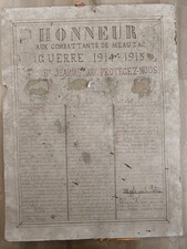 1915 - Tableau d'Honneur