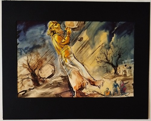 Peinture gouache songe - peinture,
