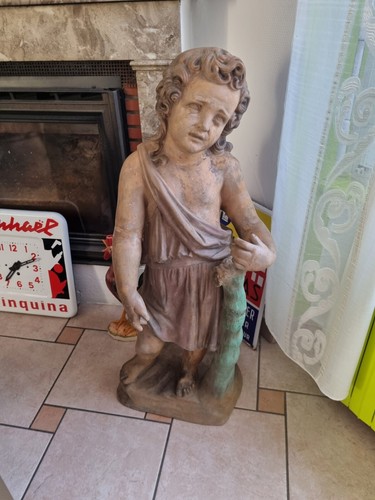 Statue ancienne terre cuite - statue,