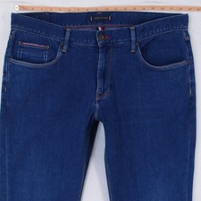 Hommes Tommy Hilfiger DENTON Regular Straight Élasthanne Bleu Jeans W38 L32