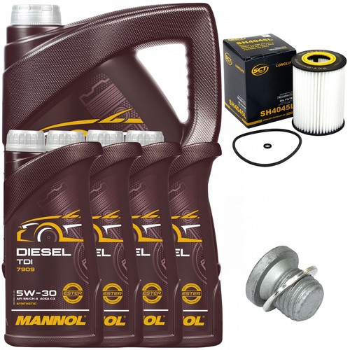 Set filtre huile mannol - de,