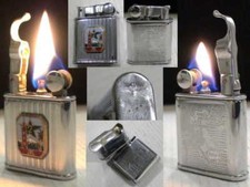 BRIQUET Ancien * NOVA Indochine * Fuel Military LIGHTER Feuerzeug Accendino