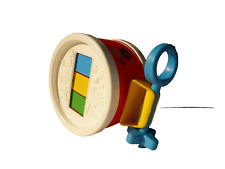 16⚜️ Ancien Jouet Tambour Fisher Price Vintage Année 1976