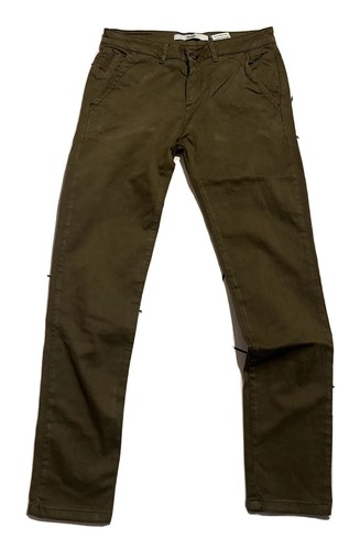 Pantalon chino kaki femme - kaki,