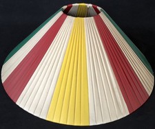 ABAT JOUR VINTAGE 1950 FIL PLASTIQUE MULTICOLORE pour LAMPE 