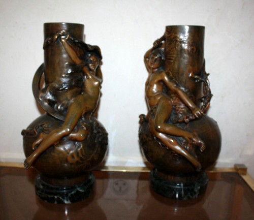 Belle paire vase art - belle, de