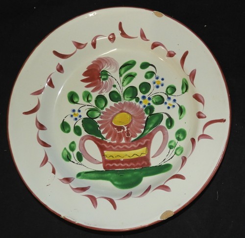 Assiette ancienne faïence - assiette,