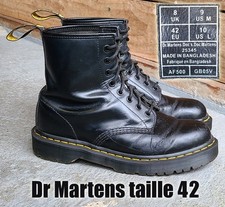 Dr MARTENS taille 42 UK8 cuir noir 1460 smooth