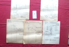 H / CITROEN Traction avant  7 et 11 / 5 planches technique clé spéciale 1936
