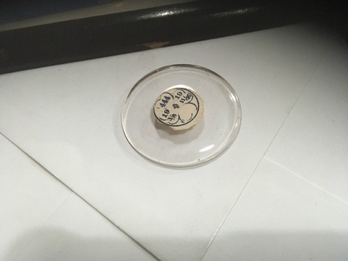 Verre montre coq - coq, 44,4