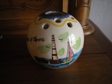 VASE  PORTE CRAYONS PIQUE FLEURS  FAIENCE DE  SAINTE RADEGONDE