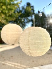 lampe boule Lampion En lin