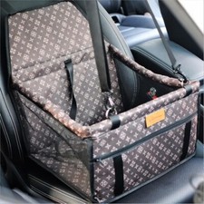 Panier Siège d'Appoint Voiture Chien Chat Sac Housse Protection Étanche brun