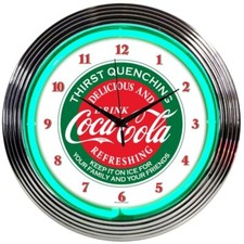 New Coca Cola neon sign clock