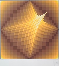 Yvaral Étoile Abstrait Op Art