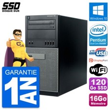 PC Tour Dell OptiPlex 790 MT Intel G630 RAM 16Go SSD 120Go Windows 10 Wifi