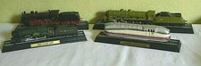 Lot 4 Maquettes Locomotive Train Collection Atlas 
