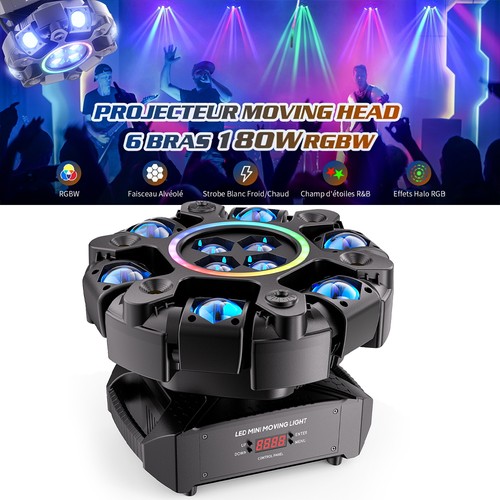 180w lyre led rgbw bras - 180w, 6