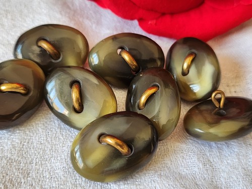 Lot boutons vintage ovale - vintage,