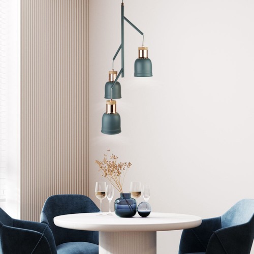 Pendel gris mat plafonnier - pendel,