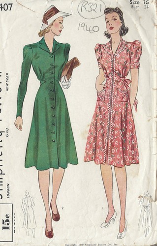 Patron couture vintage 1940 - de,