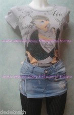 short jupe jeans sexy coton