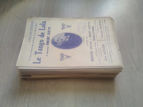 Tres ancien partitions - ancien,