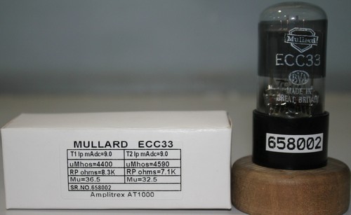 Ecc33 mullard nos getter - nos, ''d''