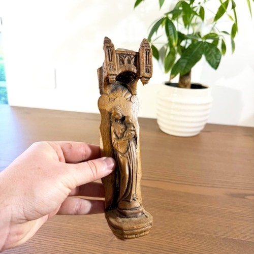 Rare statuette bois vierge - rare,