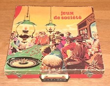 malette vintage 70's JEUX DE SOCIÉTÉ marque ELVÉ ref. MV 203