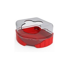 1 maison de toilette pour petits rongeurs Rody3 couleur rouge taille 14.3 cm x 1
