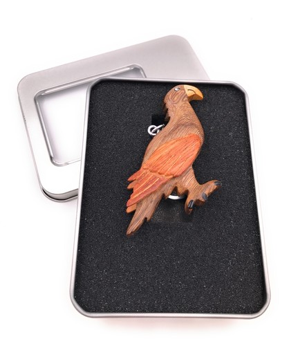 Porte clés bois oiseau - porte-clés,