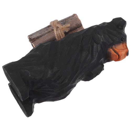 Ours sculpté bois fait - sculpté, en