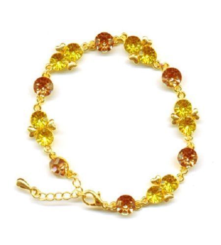 Green link bracelet - made, with