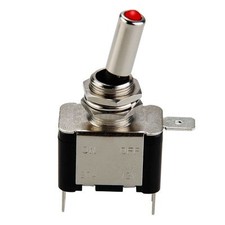 Interrupteur levier Metal ON-OFF 12V à Led Rouge aviation Rallye Tuning Drift