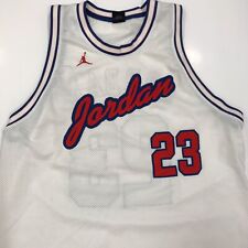 RARE Michael Jordan #23 USA JERSEY JORDAN BRAND Stitched Authentic Mens XL