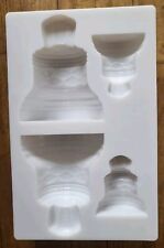 13 8 cm CLOCHE Pâques Plaque 4 alvéoles moule chocolat BARRY polycarbonate blanc