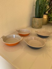 Le Creuset Lot Plats Rond ø 13 CM  - Orange Bleu - Tres Rare Taille