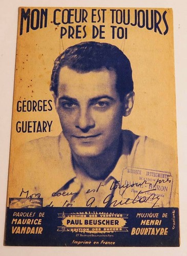 Partition vintage sheet music