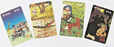 Carte Téléphonique TINTIN AU CONGO CHINA TELECOM ¥ 10 SERIE DE 4 TRES RARE