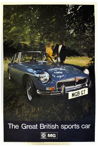 Auto mgb rf269 poster - mg,