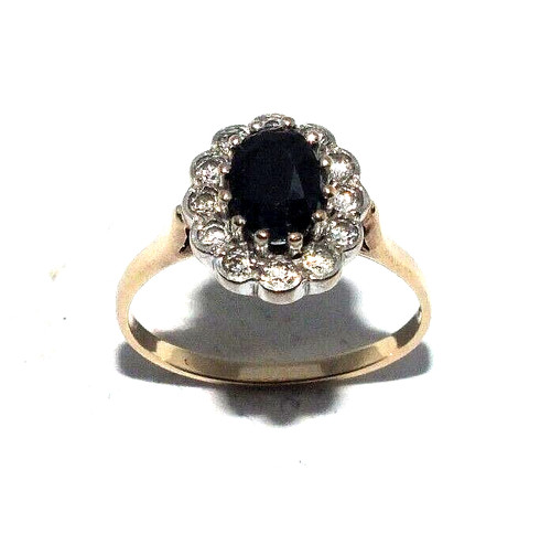 Femmes 9ct jaune bague - femmes,
