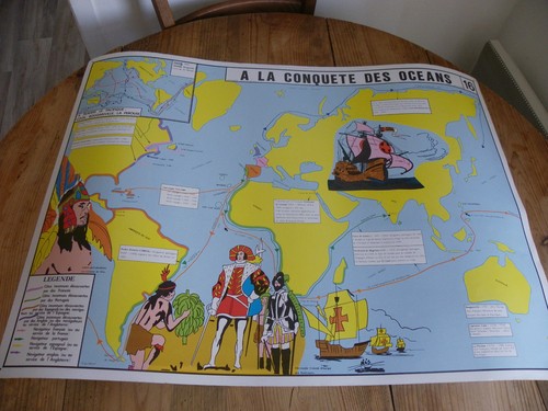 Carte affiche scolaire - carte,
